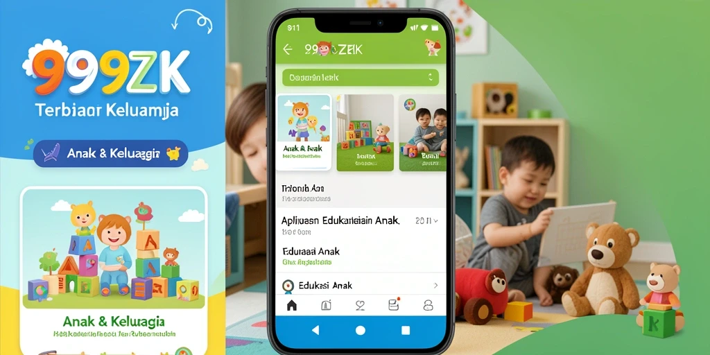 Tampilan antarmuka 999ZK yang interaktif dan ramah anak.