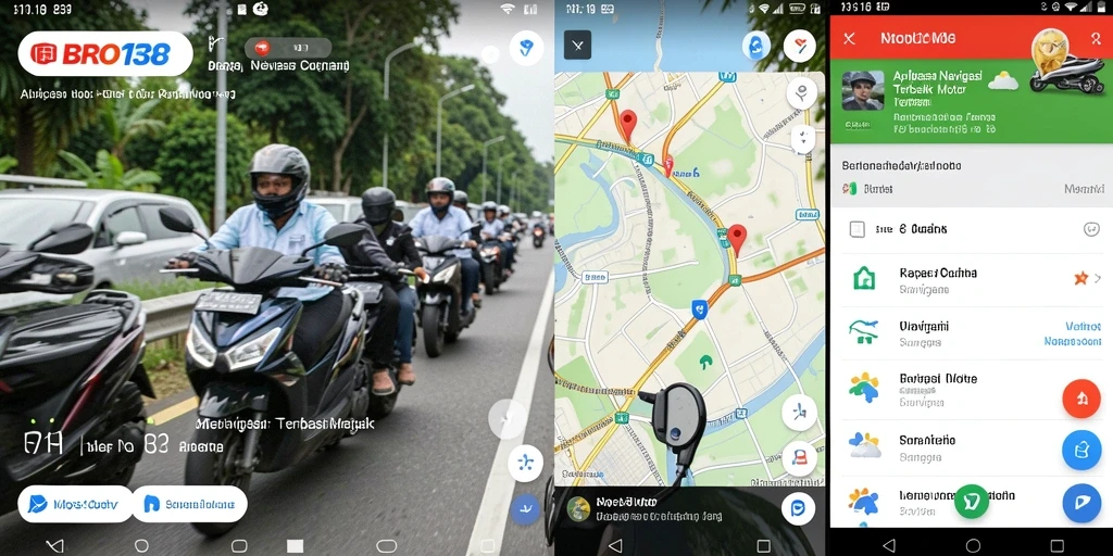 Antarmuka navigasi motor yang intuitif dan informatif pada BRO138.