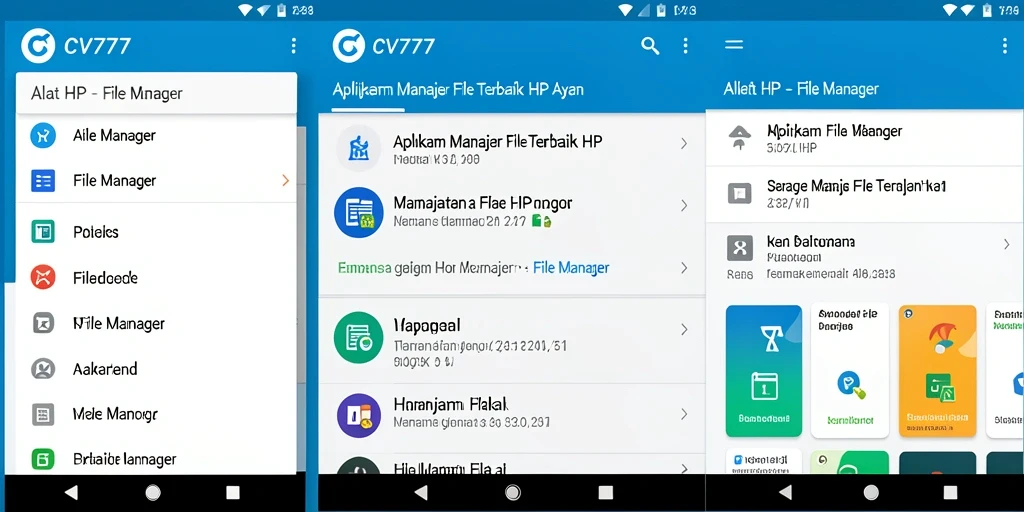 Tampilan antarmuka utama CV777 yang sederhana dan fungsional.