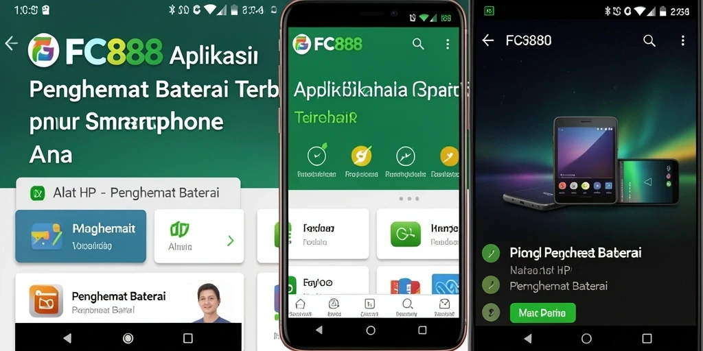 Tampilan antarmuka FC888 yang sederhana dan efektif untuk penghematan baterai.