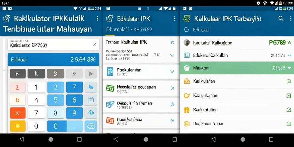Tampilan antarmuka RP6789 untuk Kalkulator IPK yang mudah dipahami.