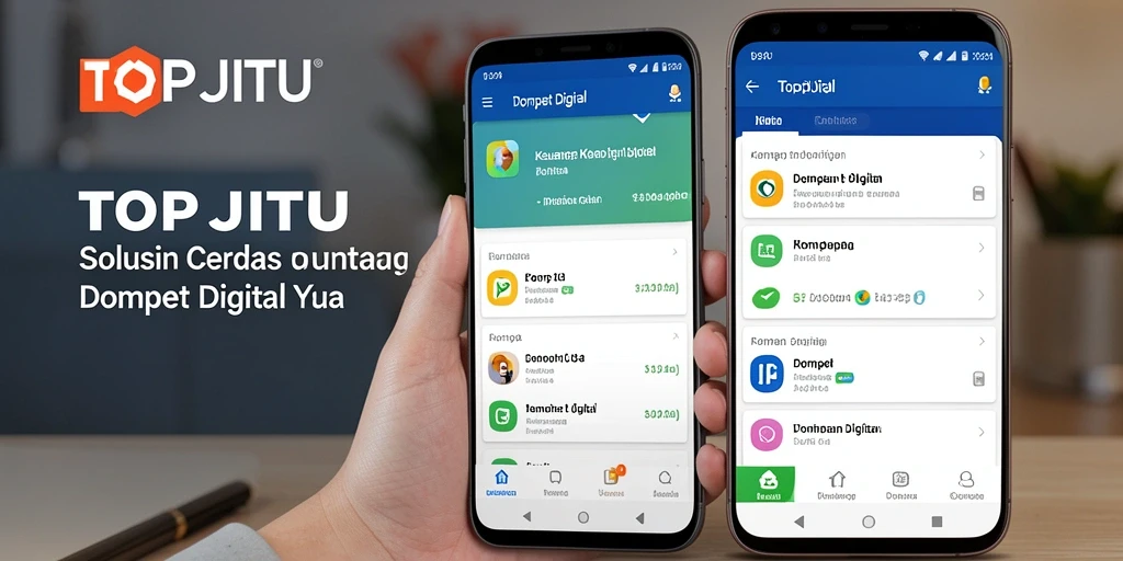 Tampilan antarmuka pengguna TOPJITU yang modern dan mudah digunakan.